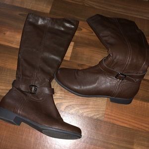 Brown Knee-High Boots